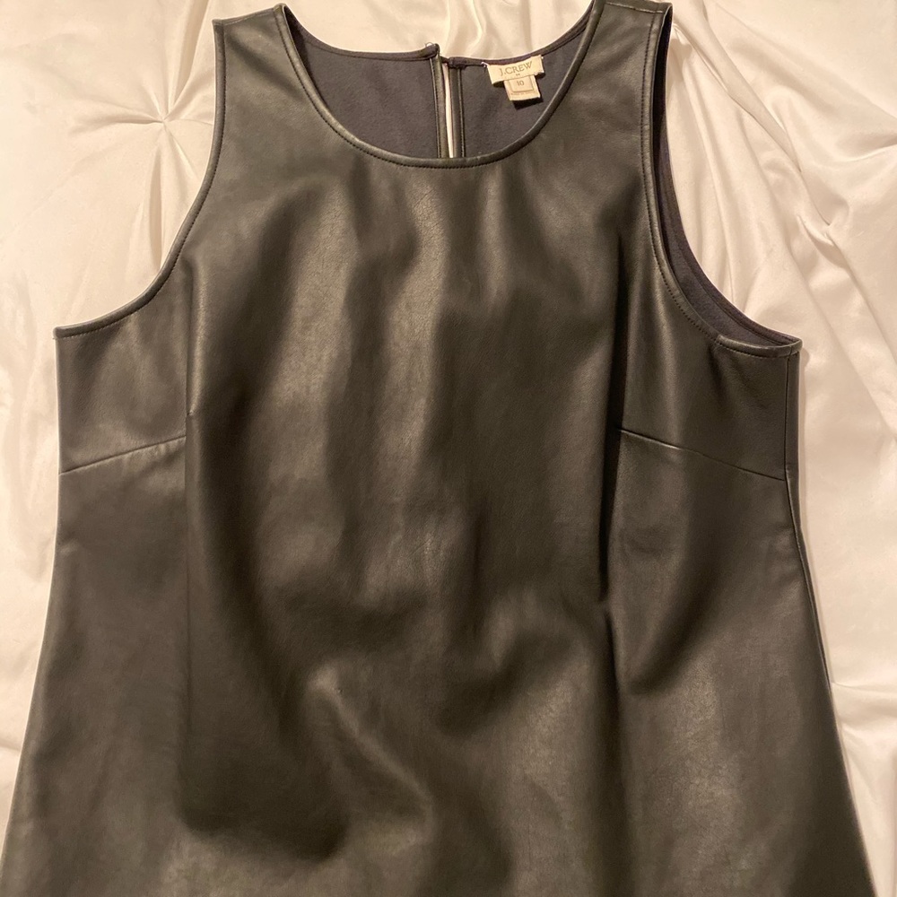 J. Crew (vegan) ‘leather’ sleeveless top